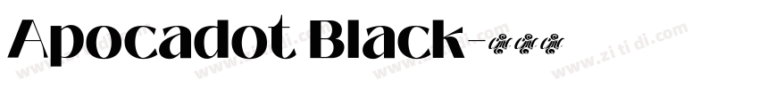 Apocadot Black字体转换